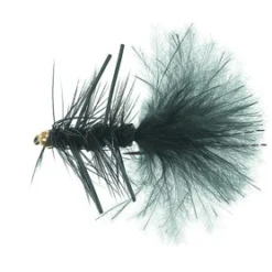 B.H. Rubber Leg Wooly Black Daiichi 1720 #8