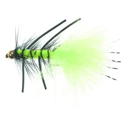 B.H. Rubber Leg Wooly Fluo Green Daiichi 1720 #8