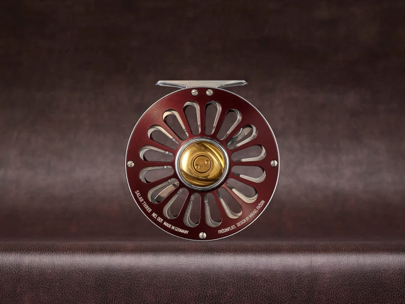 Frödin SALAR Fly Reel Burgundy 3 Frödin SALAR Fly Reel Burgundy - Afbeelding 3